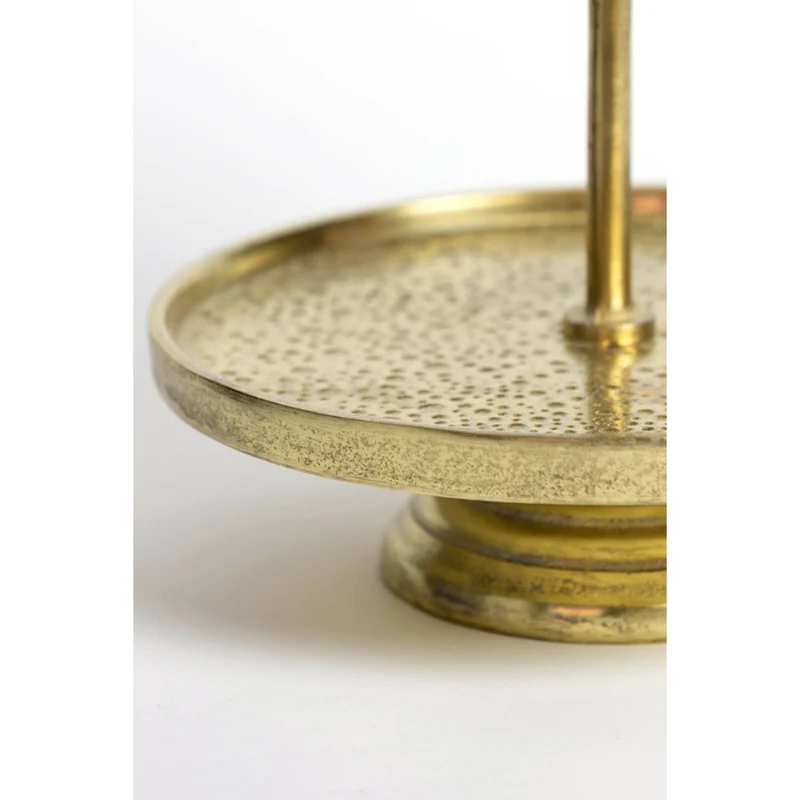 Etagere Gold, Metall Etagere Gold, Höhe 48 cm