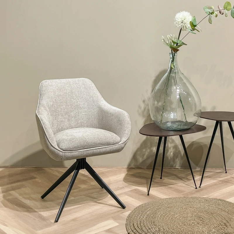 Stuhl beige drehbar, Esszimmerstuhl drehbar beige