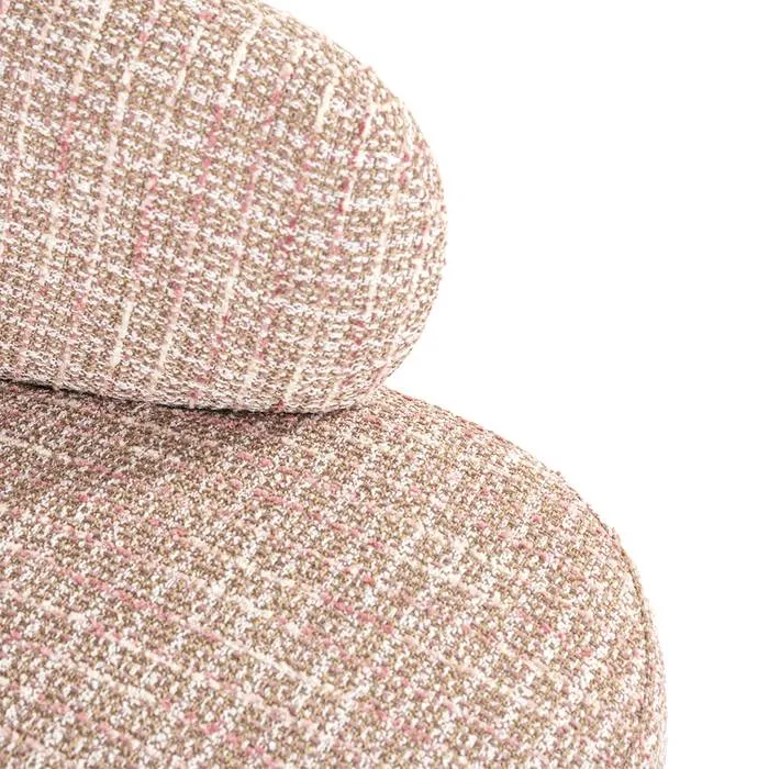 Sessel beige-rose-Gold