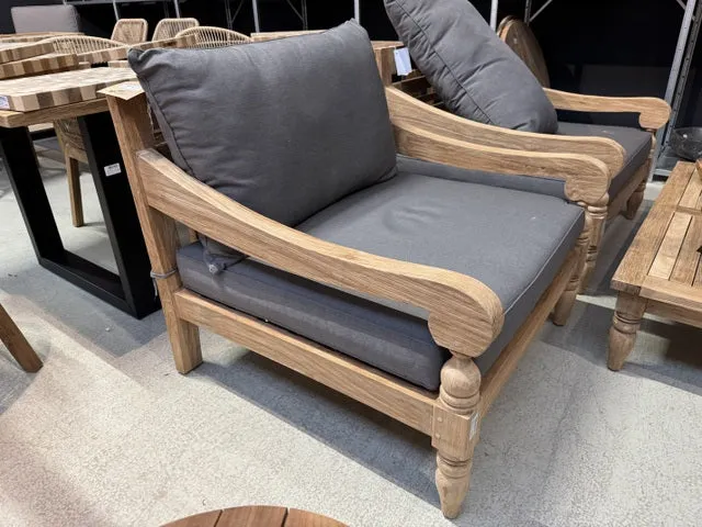 Gartensessel Teak, Gartensessel Holz, Breite 90 cm