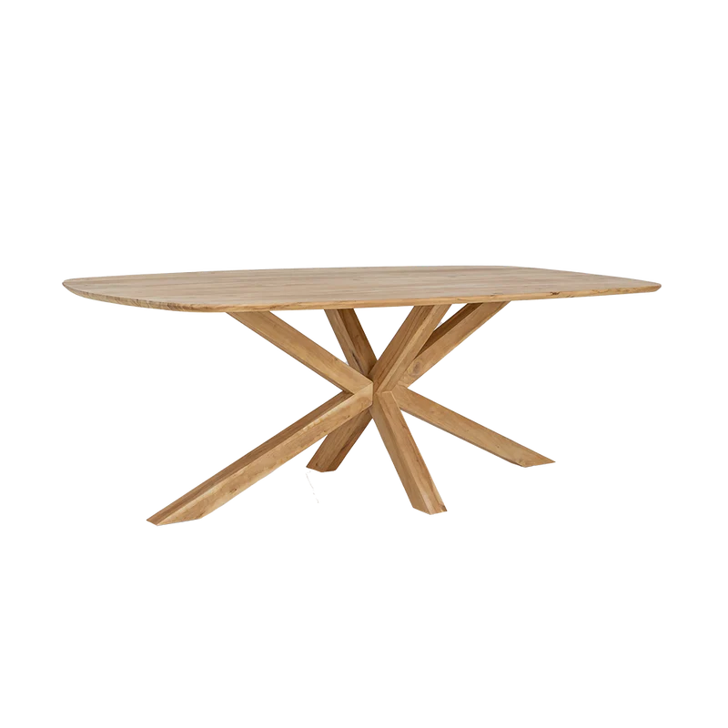 Esstisch Massivholz Natur-Farbe, Tisch Holz-Natur, Länge 240 cm