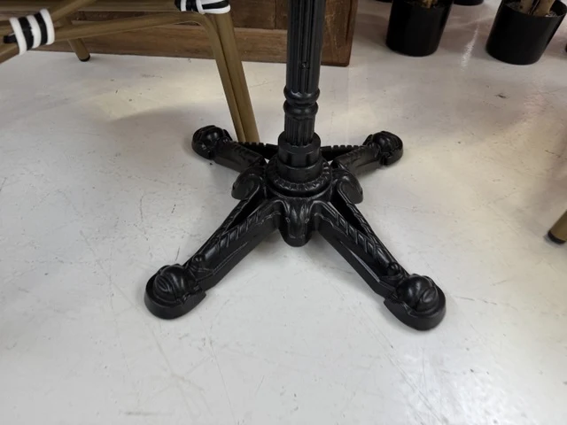 Bistrotisch schwarz-weiß, Durchmesser 70 cm