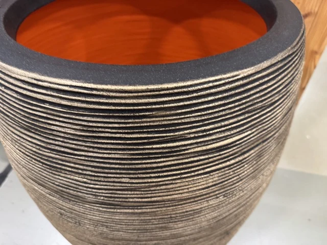 Pflanztopf Gold-schwarz, Blumen-Übertopf Gold, Durchmesser 56 cm
