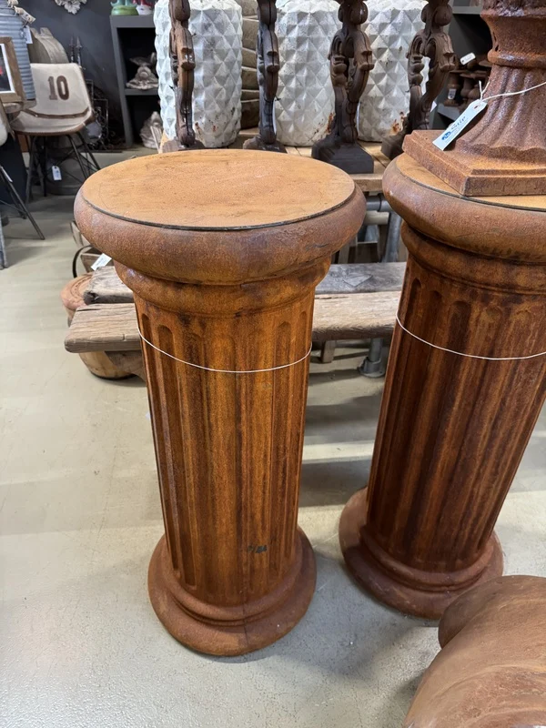 Dekosäule Rost Gusseisen, Säule Rost Gusseisen, Rostsäule Gusseisen, Höhe 75 cm