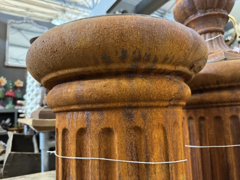Dekosäule Rost Gusseisen, Säule Rost Gusseisen, Rostsäule Gusseisen, Höhe 75 cm