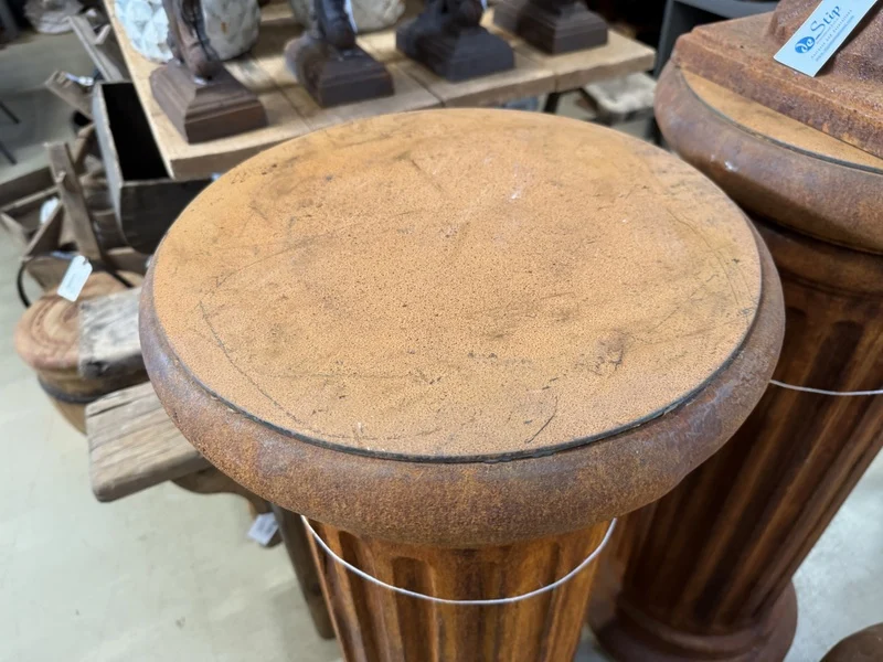Dekosäule Rost Gusseisen, Säule Rost Gusseisen, Rostsäule Gusseisen, Höhe 75 cm