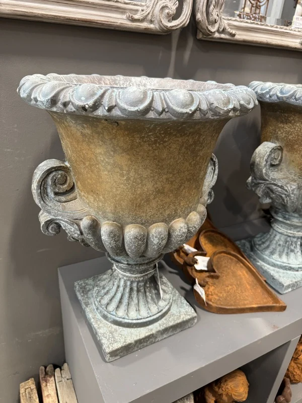 Gartenvase Antikoptik, Vase , Vase Rost, Höhe 55 cm