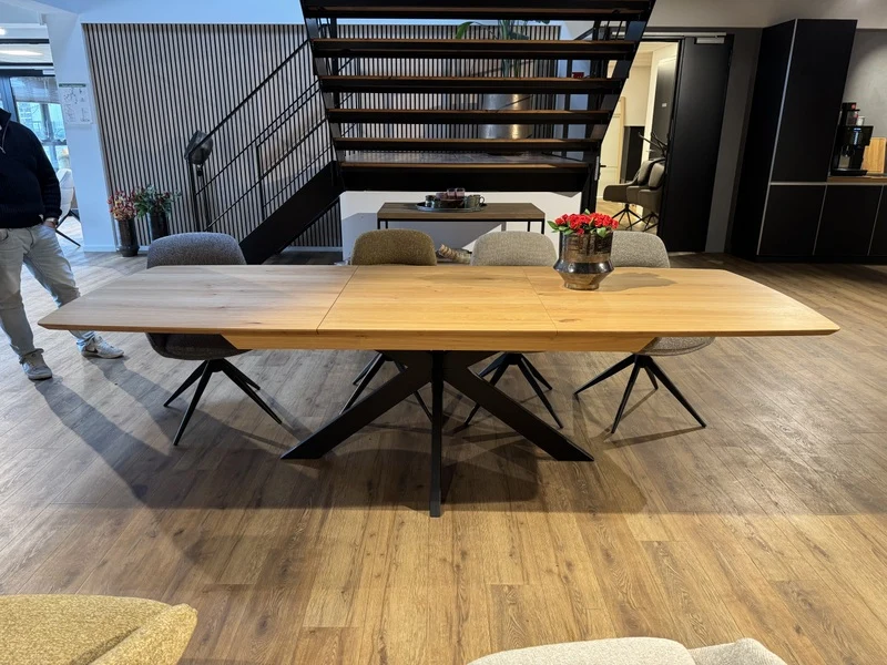 Tisch ausziehbar Eiche, Esstisch ausziehbar Eiche massiv, ausziehbarer Tisch Eiche, Länge 200-280 cm