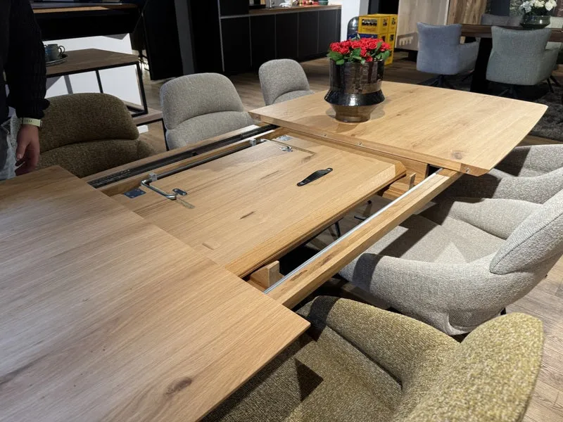 Tisch ausziehbar Eiche, Esstisch ausziehbar Eiche massiv, ausziehbarer Tisch Eiche, Länge 200-280 cm