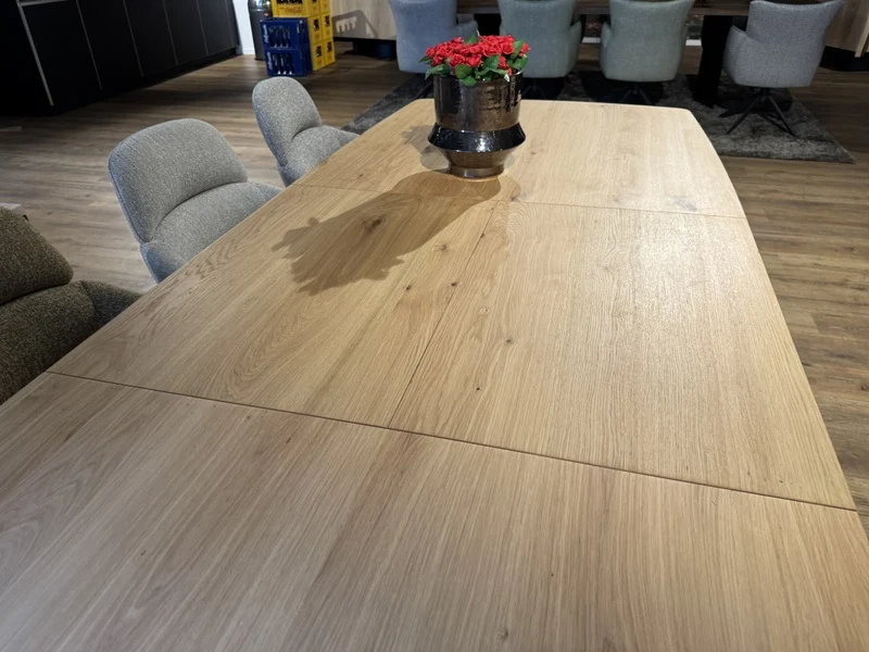 Tisch ausziehbar Eiche, Esstisch ausziehbar Eiche massiv, ausziehbarer Tisch Eiche, Länge 200-280 cm