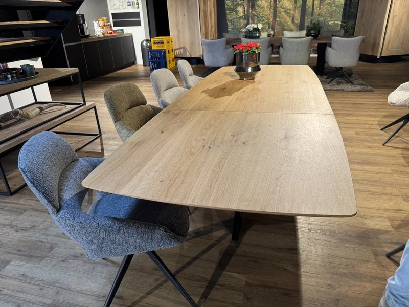 Tisch ausziehbar Eiche, Esstisch ausziehbar Eiche massiv, ausziehbarer Tisch Eiche, Länge 200-280 cm