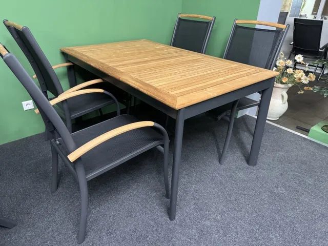 Gartentisch Teakholz, Gartentisch Teakholz Tischplatte, Länge 150 cm