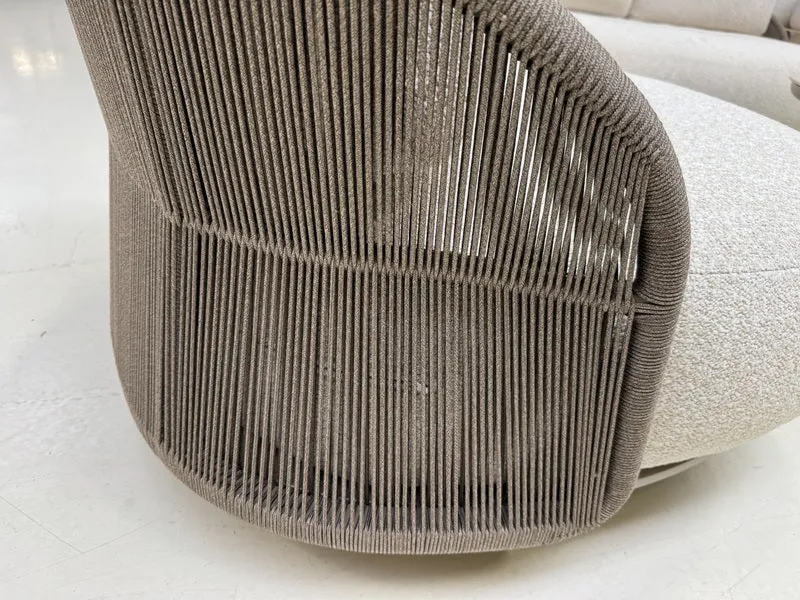 Gartensessel taupe, Breite 87 cm