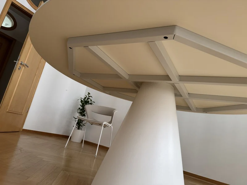 Tisch rund weiß, runder Esstisch weiß, Tisch weiß, Durchmesser 139 cm
