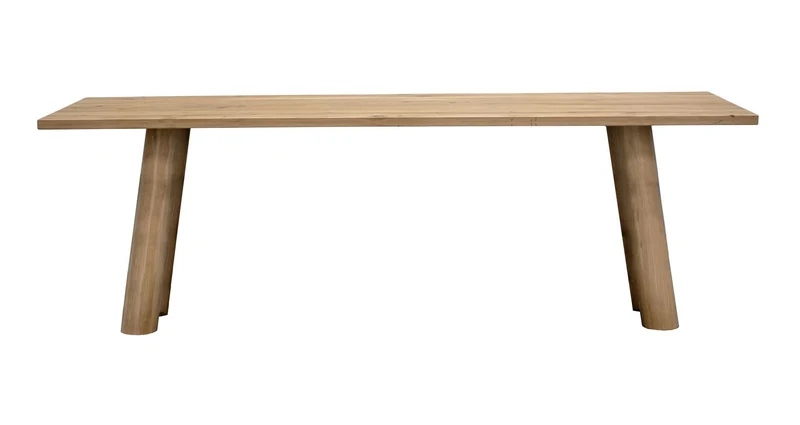 Bartisch Naturholz Akazie, Esstisch grau Höhe 90 cm , Länge 260 cm