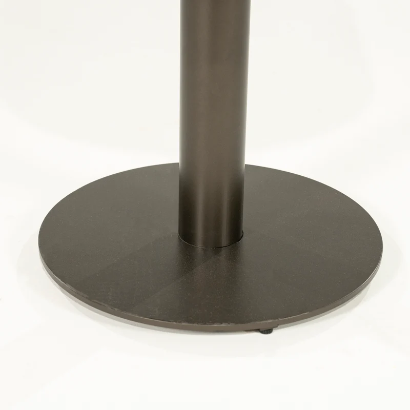 Nachttisch rund Natureiche-grau, runder Beistelltisch Naturholz, Durchmesser 50 cm