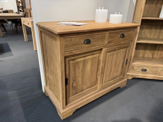 Sideboard Holz Teak, Anrichte mit Schubladen Massivholz Teak, Breite 150 cm