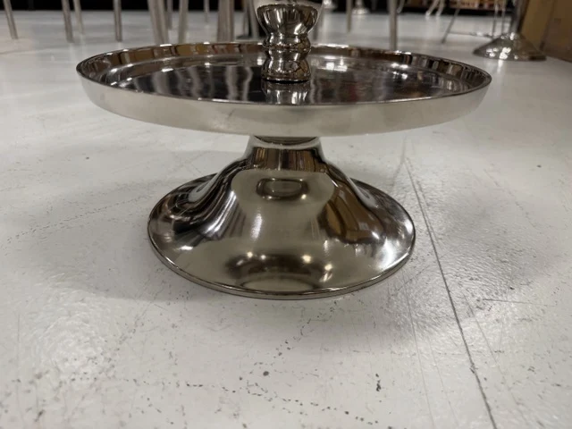 Etagere Silber, Etagere rund, Höhe 55 cm