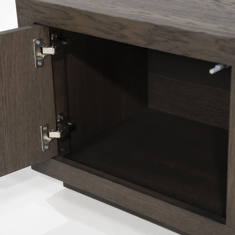Fernsehschrank braun Eiche furniert, TV Schrank braun Eiche furniert, Lowboard braun Eiche furniert, Breite 200 cm