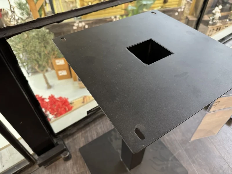 Bistrotischfuß schwarz, Tischgestell schwarz, Höhe 72 cm