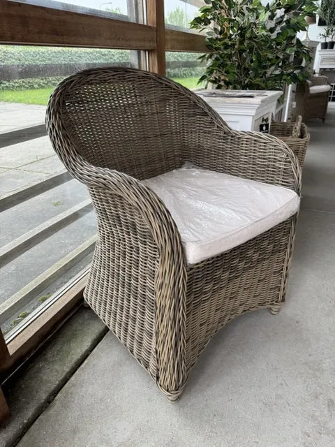 Gartenstuhl Rattan-Kunststoff, Rattanstuhl für Garten