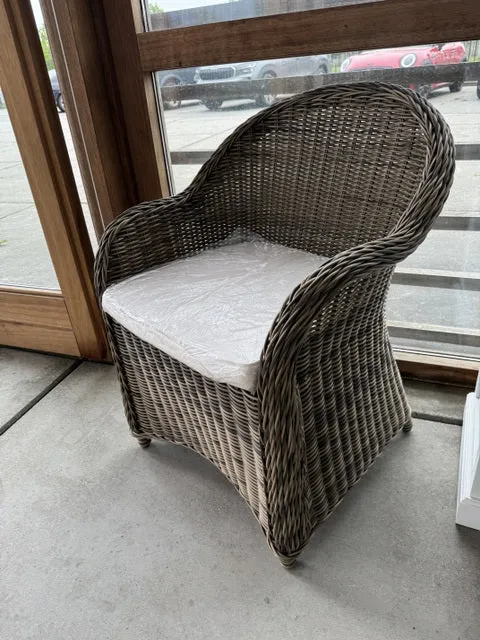 Gartenstuhl Rattan-Kunststoff, Rattanstuhl für Garten