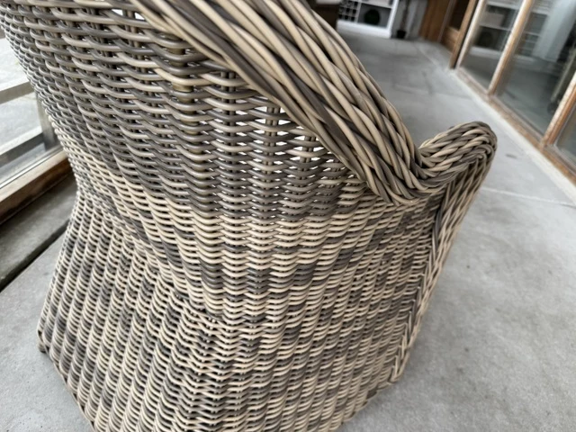 Gartenstuhl Rattan-Kunststoff, Rattanstuhl für Garten