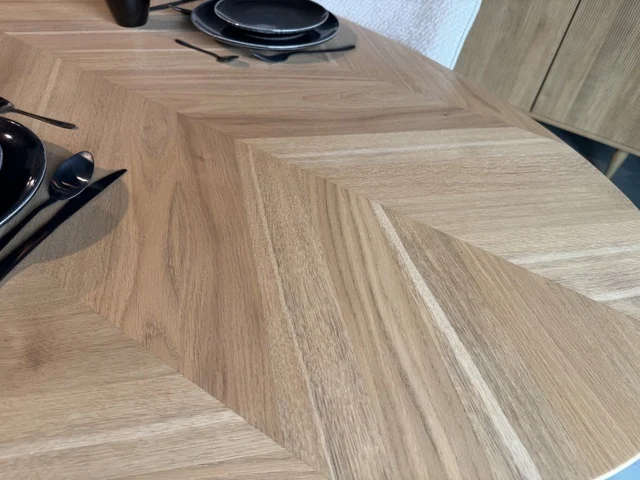 Esstisch Eiche oval, Tisch oval Eiche, Länge 210 cm