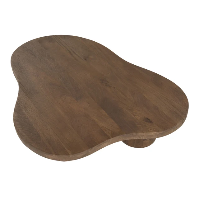 Couchtisch Holz hellbraun, Couchtisch Massivholz, Länge 130 cm