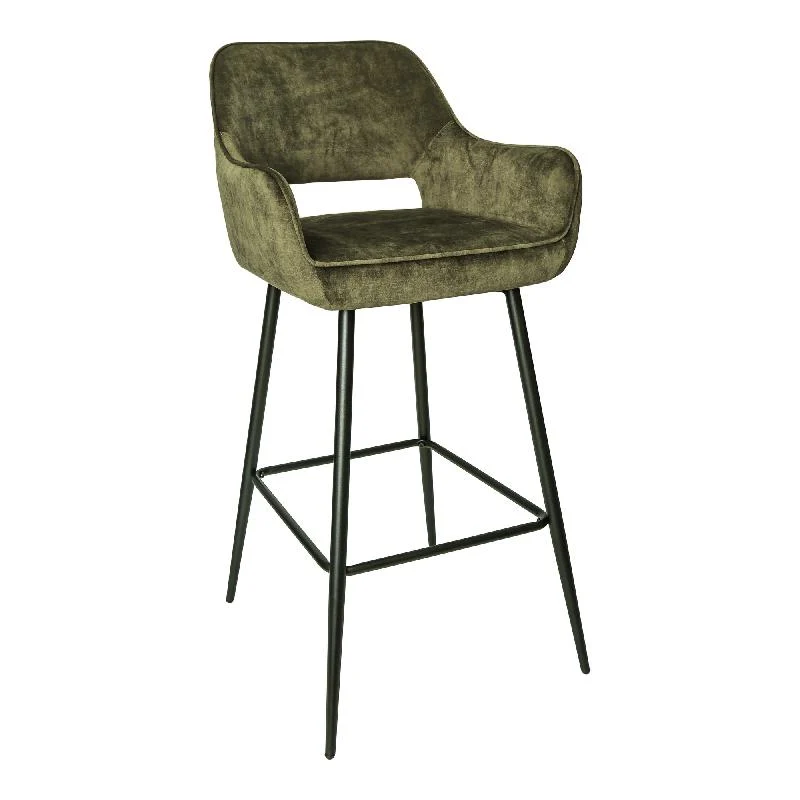 Barstuhl grün, Sitzhöhe 75 cm
