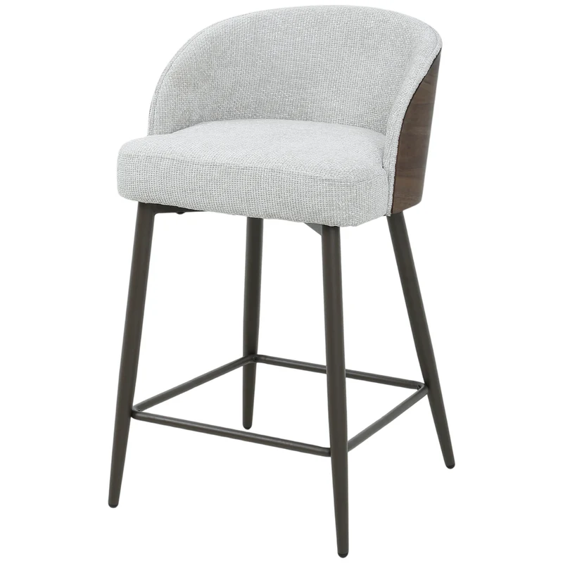 Barstuhl creme, Barstuhl braun-creme, Sitzhöhe 65 cm