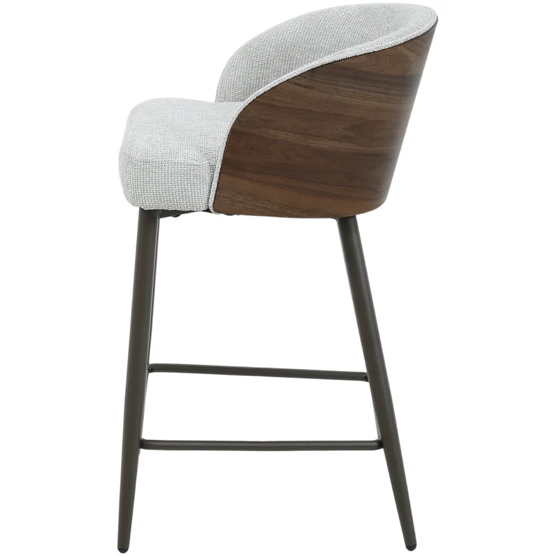 Barstuhl creme, Barstuhl braun-creme, Sitzhöhe 65 cm