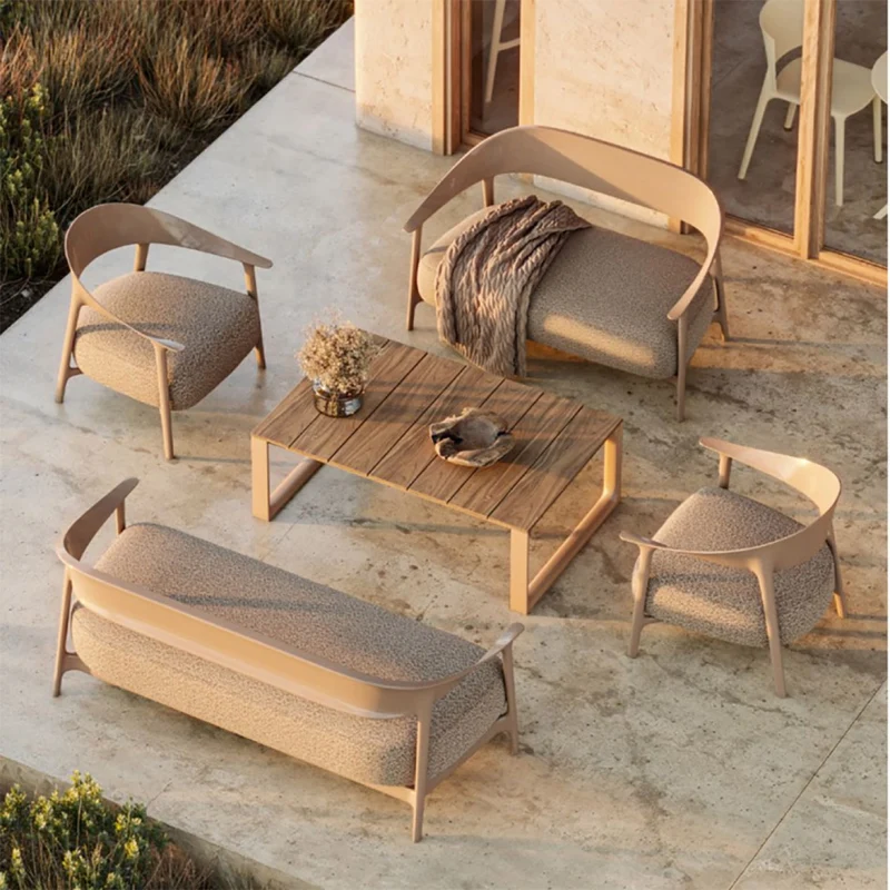 Sofa Terracotta, Gartensofa Farbe Rost, Breite 172 cm