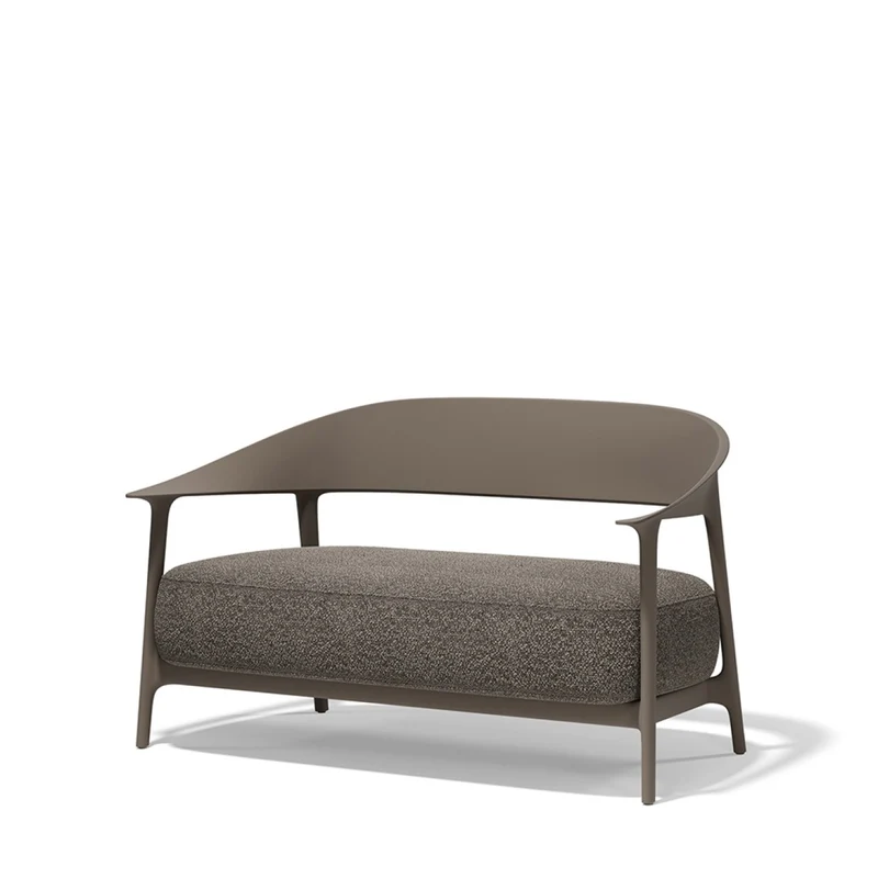 Sofa taupe, Gartensofa taupe, Breite 172 cm