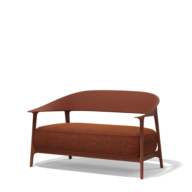 Sofa Terracotta, Gartensofa Farbe Rost, Breite 172 cm