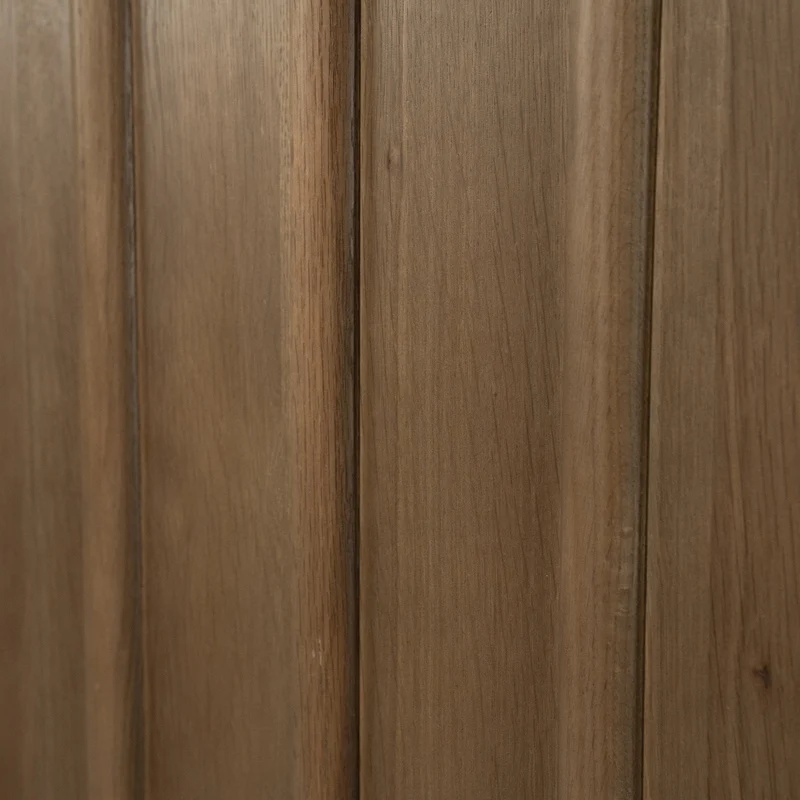 Kleiderschrank Holz furniert, Schrank Naturholz-braun, Wohnzimmerschrank Holz, Breite 102 cm