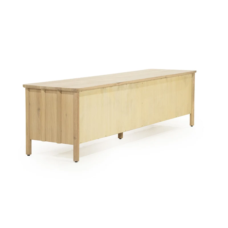 Fernsehschrank Holz furniert, TV Schrank Naturholz, Lowboard Holz, Breite 183 cm