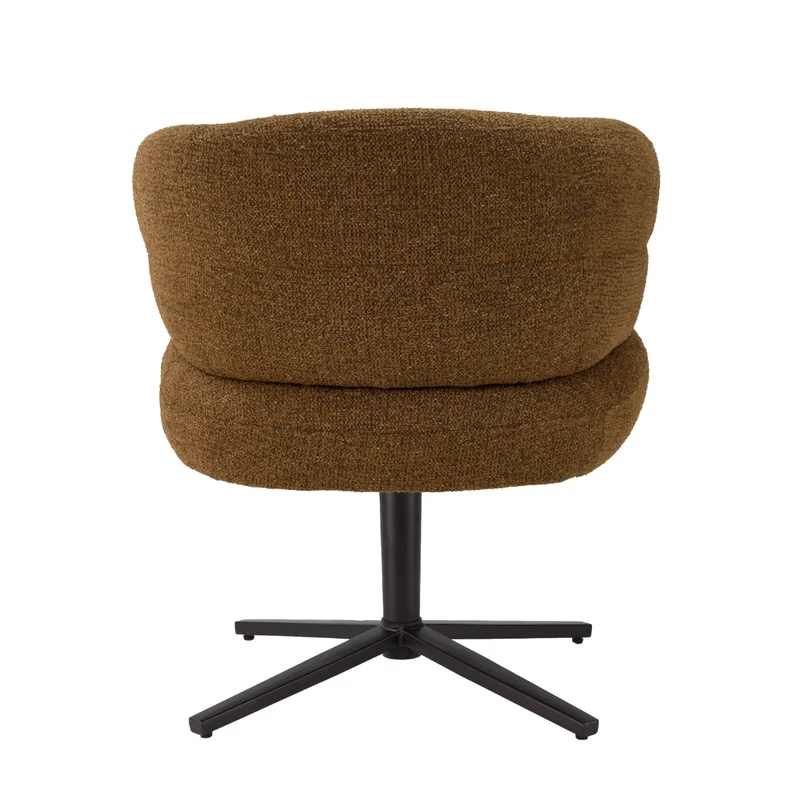 Stuhl drehbar Farbe braun, Esszimmerstuhl braun drehbar, Stuhl Federkern, Breite 69 cm