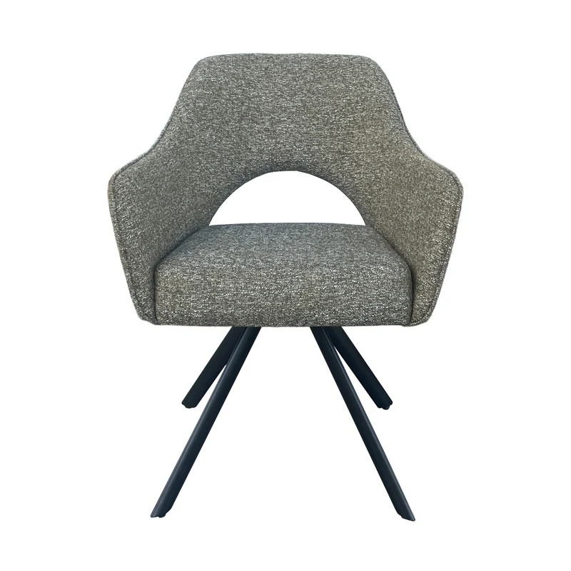 Stuhl grün-grau, Esszimmerstuhl grün, Stuhl Federkern grün, Breite 62 cm