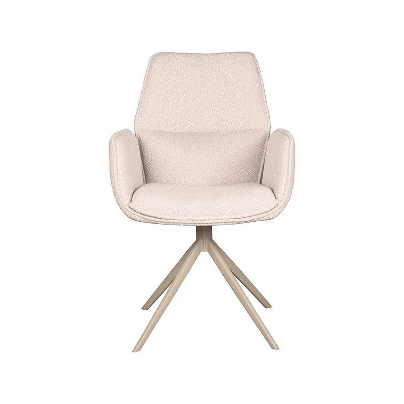 Stuhl creme-weiß drehbar, drehbarer Esszimmerstuhl taupe drehbar
