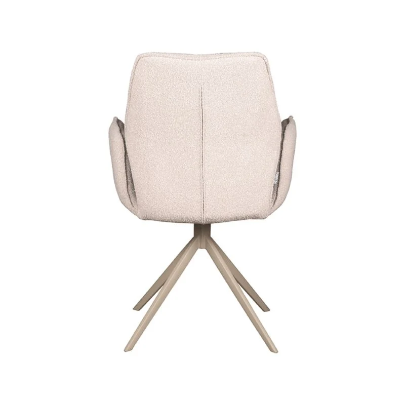 Stuhl creme-weiß drehbar, drehbarer Esszimmerstuhl taupe drehbar