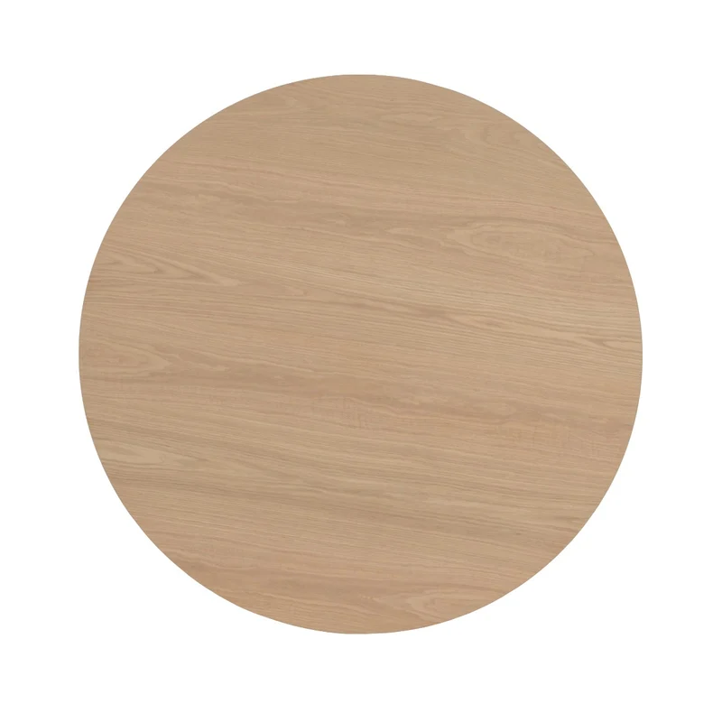 Esstisch rund Eiche furniert , runder Tisch Eiche-Natur Farbe, Durchmesser 130 cm