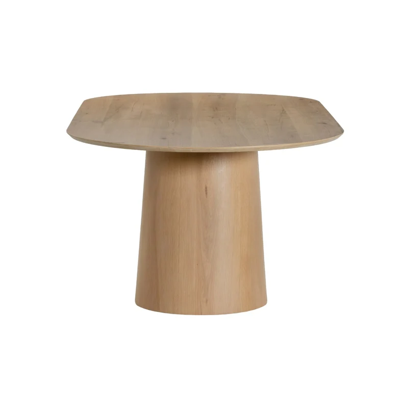 Esstisch oval Eiche furniert , ovaler Tisch Eiche-Natur Farbe, Länge 200 cm