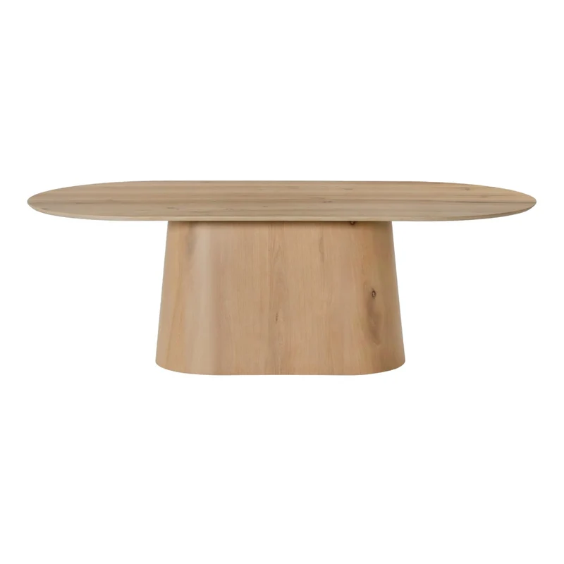 Esstisch oval Eiche furniert , ovaler Tisch Eiche-Natur Farbe, Länge 200 cm