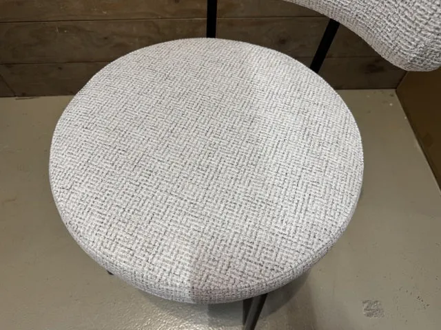 Esszimmerstuhl creme, Stuhl rund creme-weiß