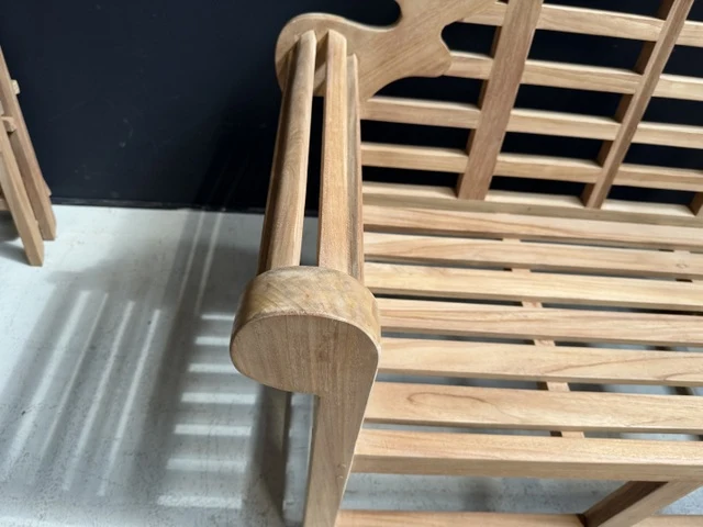 Gartenbank Teak, Gartenbank Holz-Teak, Breite 100 cm