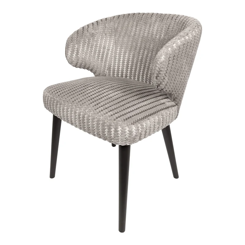 Stuhl Silber-taupe, Stuhl mit Armlehne Farbe taupe-Silber