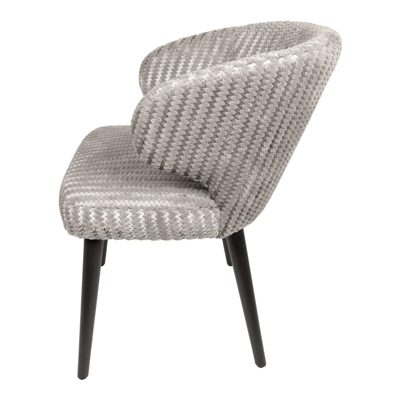 Stuhl Silber-taupe, Stuhl mit Armlehne Farbe taupe-Silber