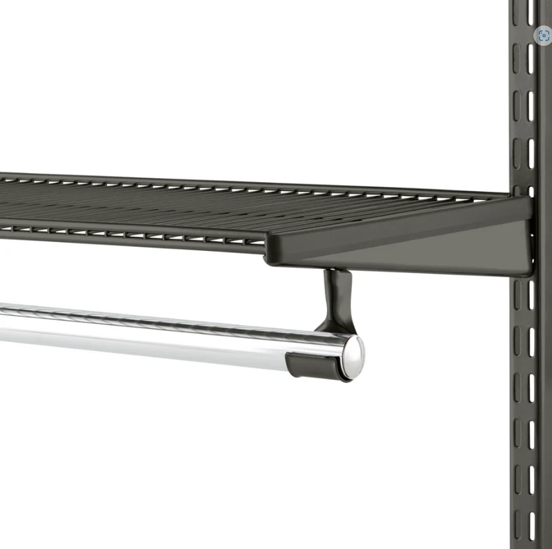 Elfa Halterung Kleiderstange Graphite