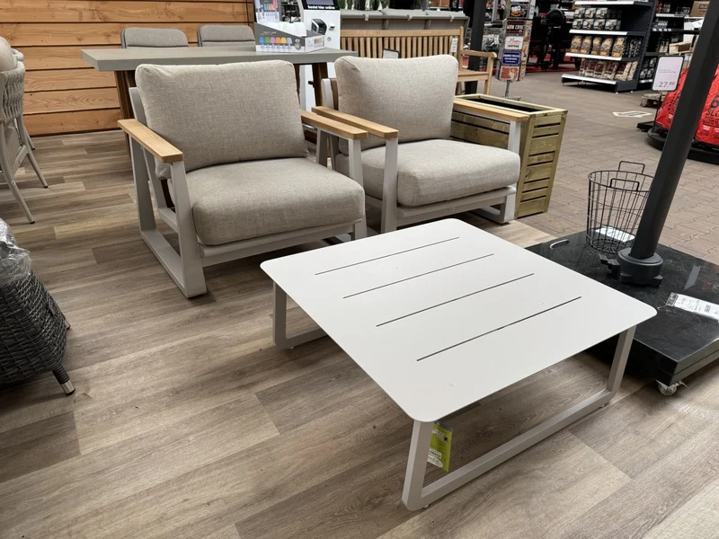 Gartenlounge-Set 4 teilig , Gartenecksofa mit 2 Sessel, 1 Couchtisch